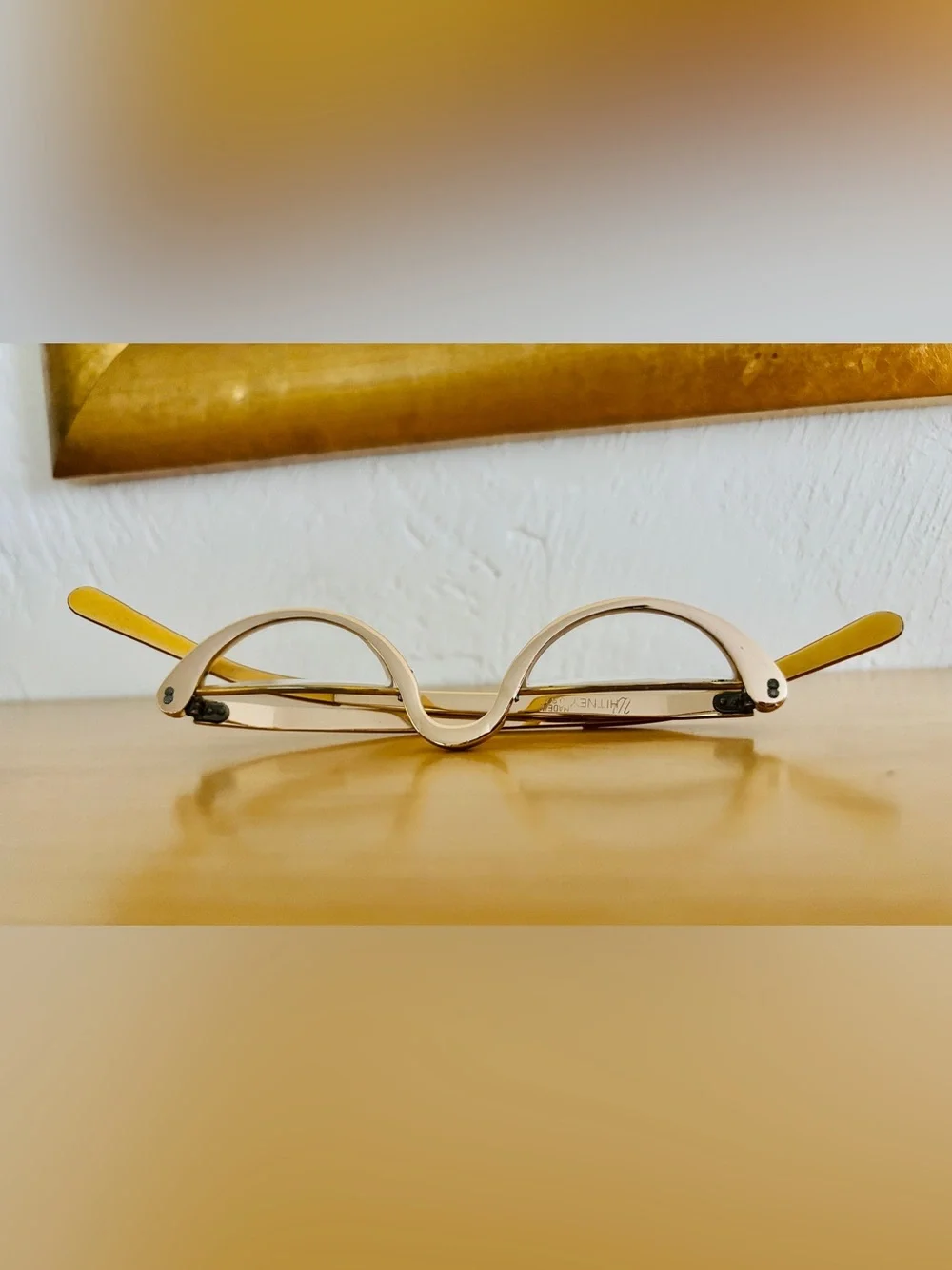 RARE Hard To Find - Whitney USA Vintage Gold Women's Half-Frame Reading Glasses